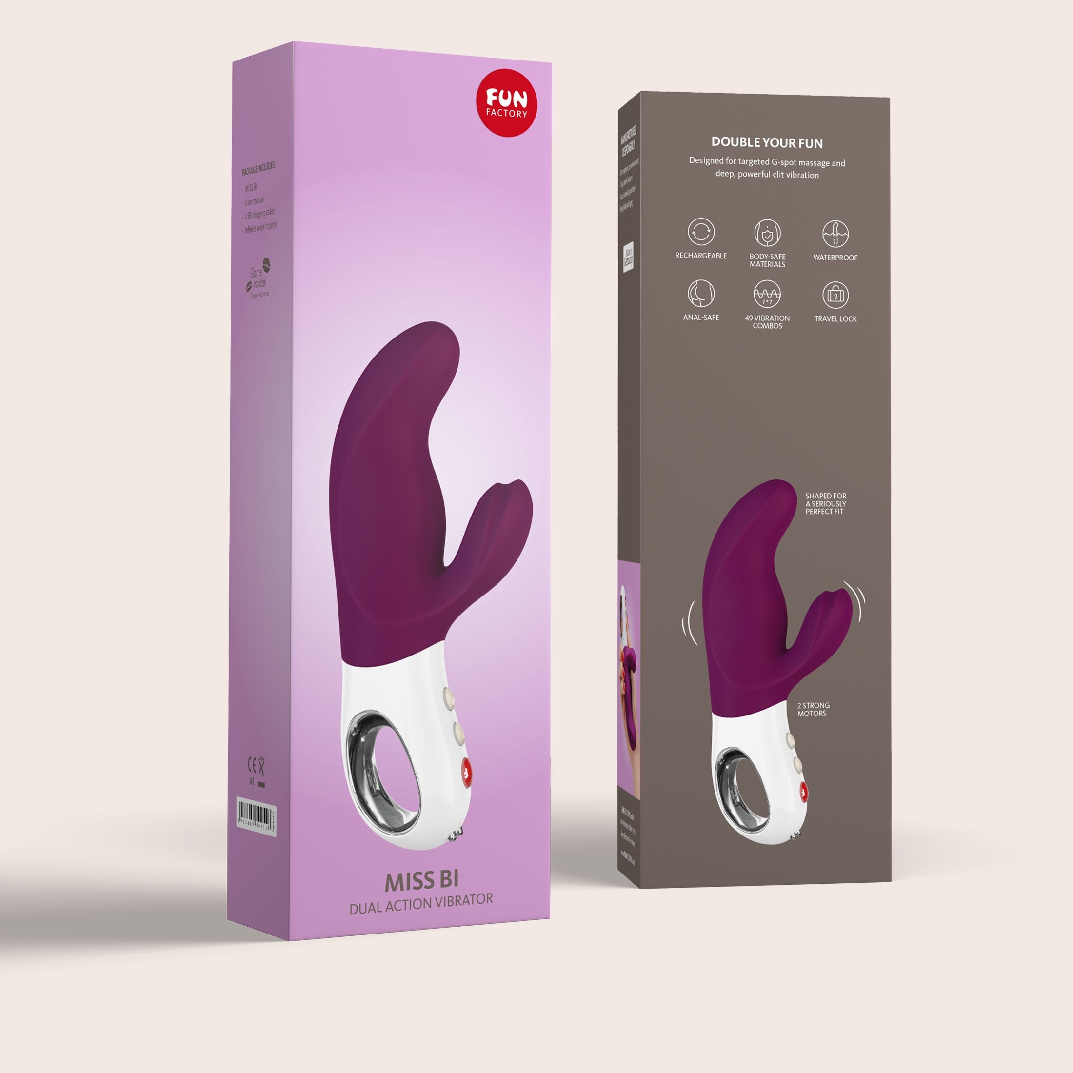 MISS BI - Vibromasseur double stimulation pour femme YESforLOV MISS BI - Vibromasseur double stimulation pour femme YESforLOV