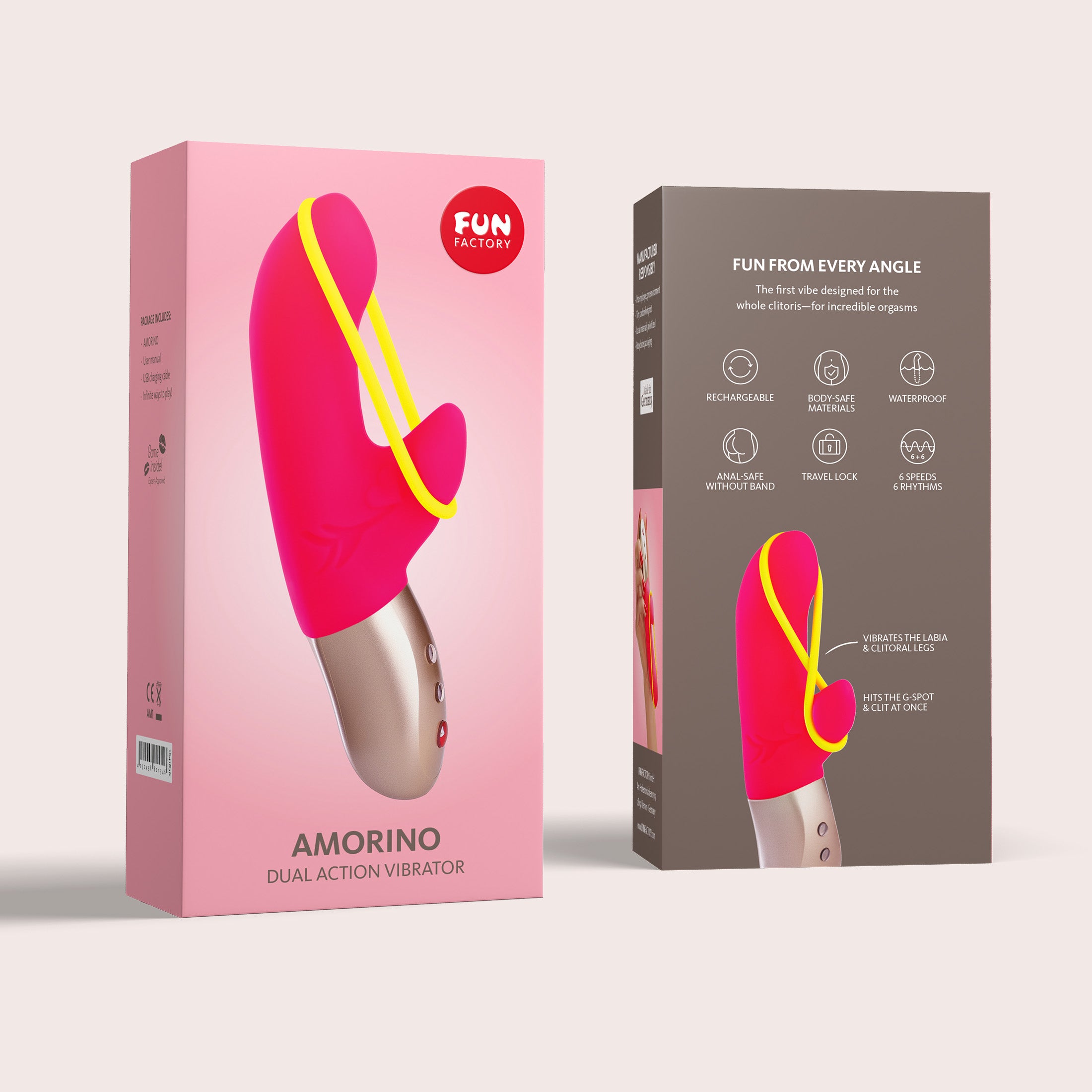 AMORINO Vibromasseur multi-sensoriel