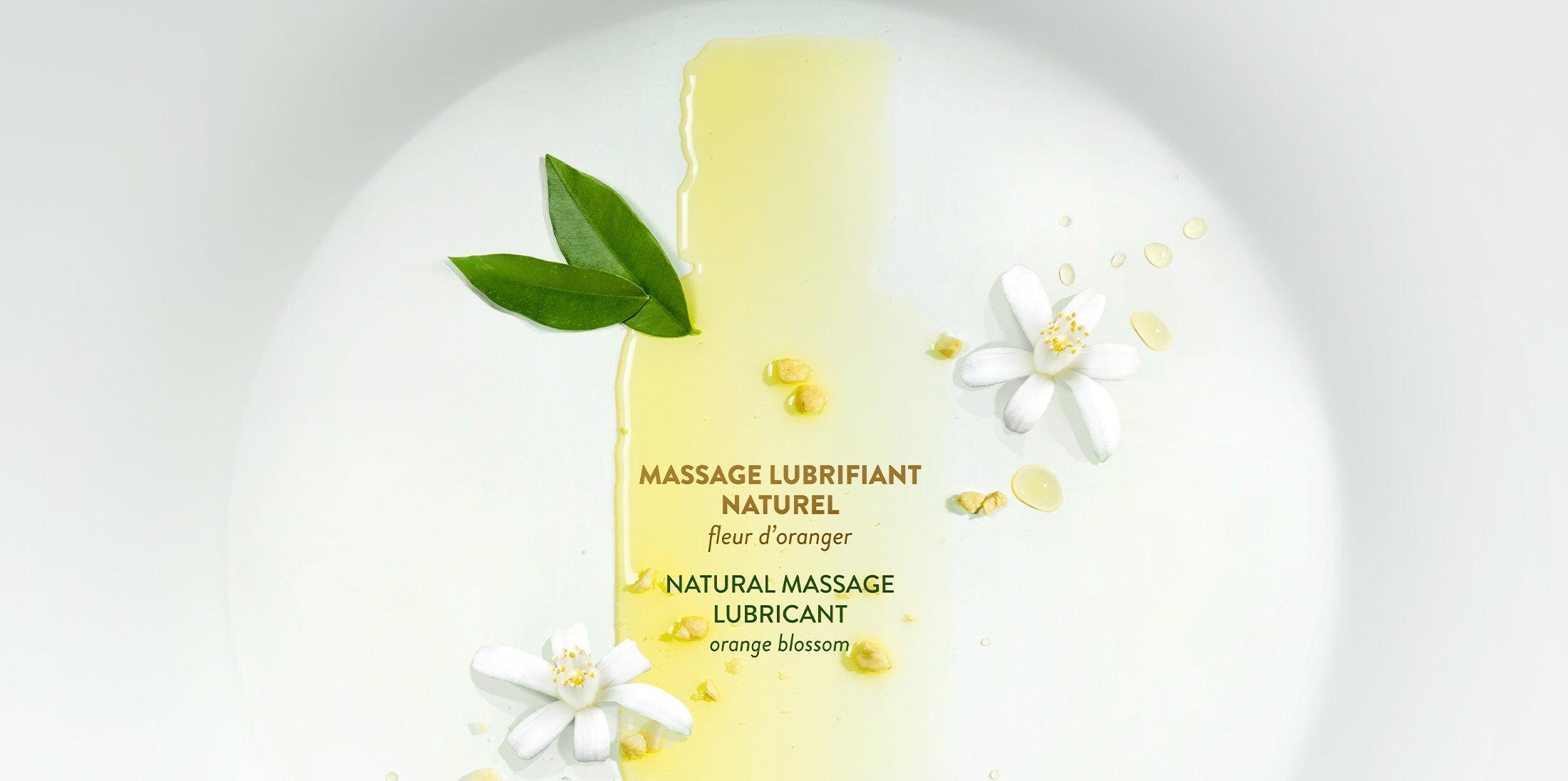 NATURAL MASSAGE LUBRICANT Orange blossom - YESforLOV NATURAL MASSAGE LUBRICANT Orange blossom - YESforLOV
