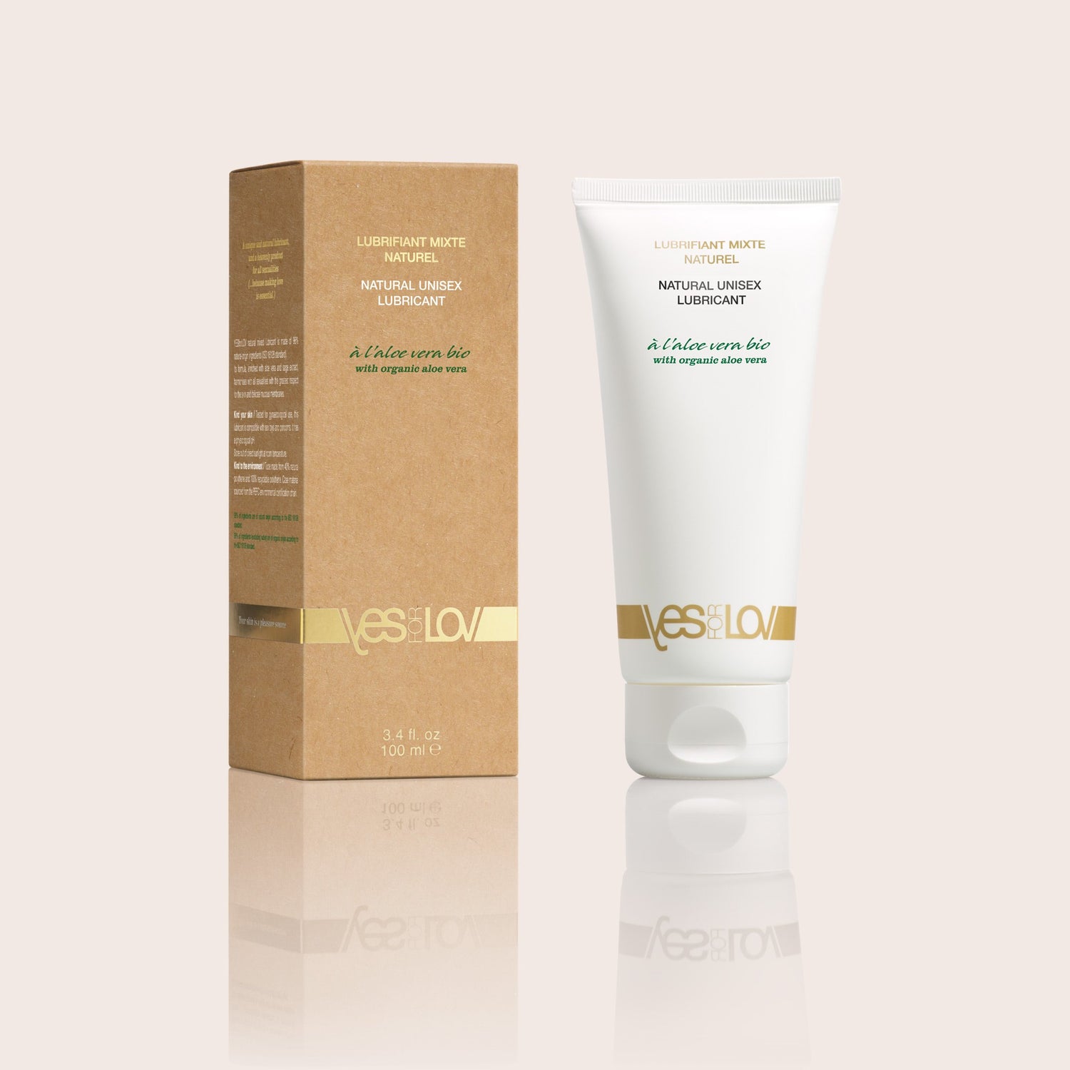Natural and organic intimate lubricant with aloe vera - YESforLOV Natural and organic intimate lubricant with aloe vera - YESforLOV